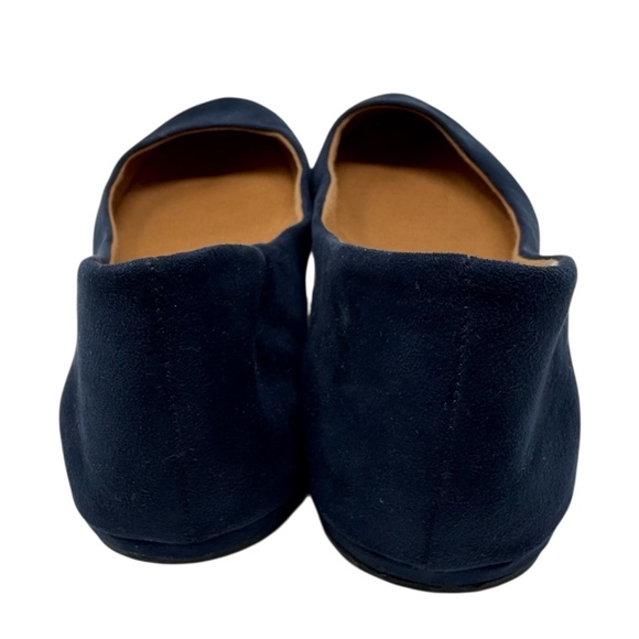 SUN STONE Navy Comfort Eliana Round Toe Slip On Ballet Flats - Picture 3 of 9